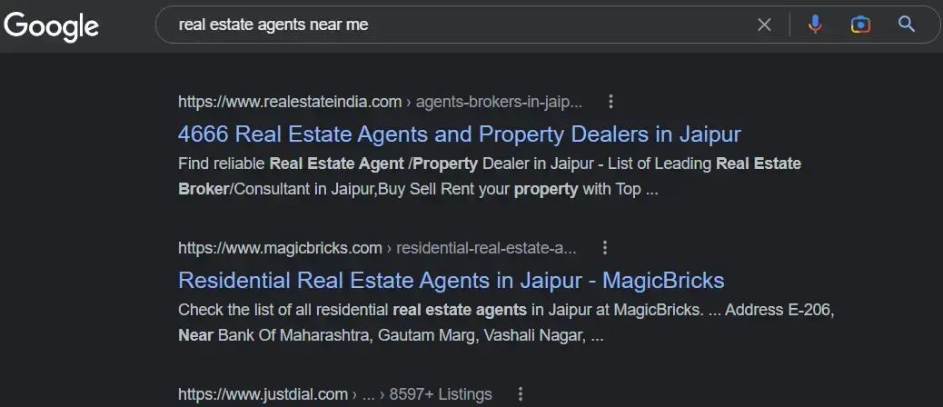 real estate digital marketing SEO