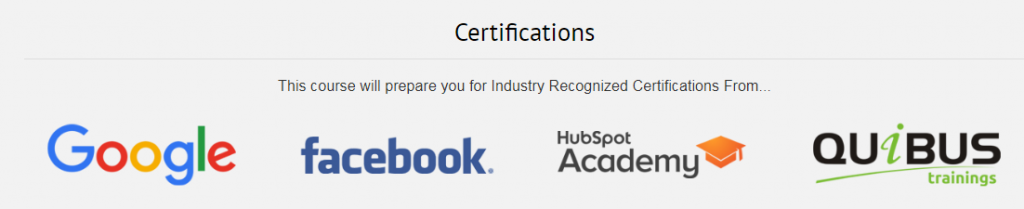 Digital Marketing Certifications 