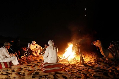 barbeque dinner in desert