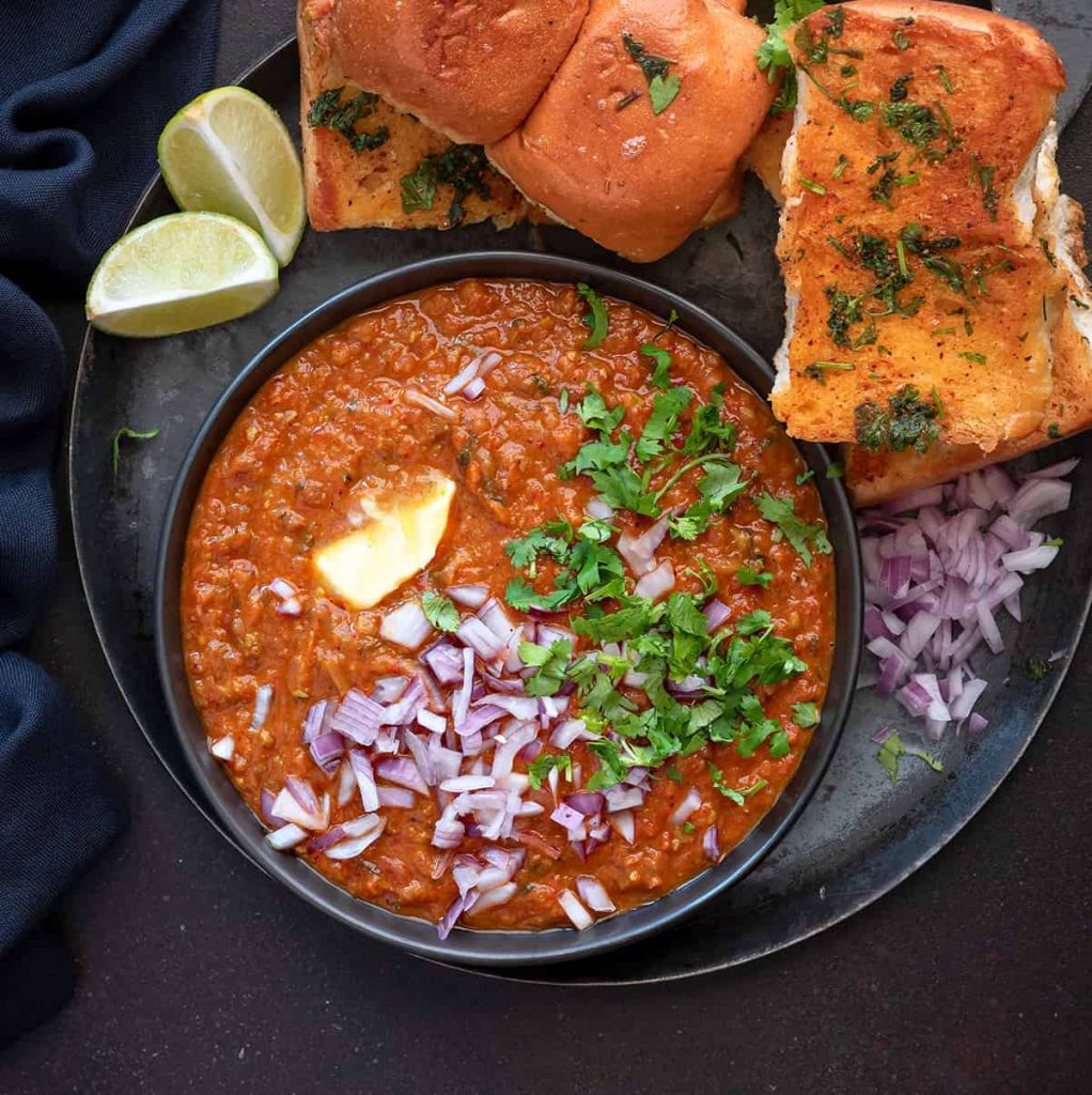 Indian Faste food Pav Bhaji