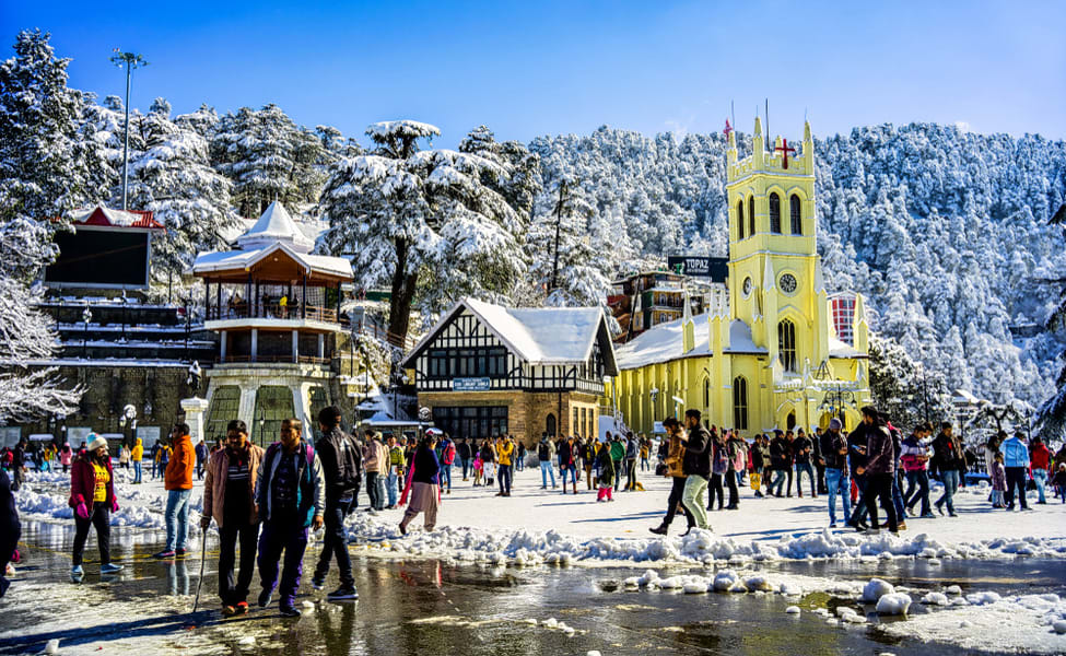 The old church is the major tourist destination in Shimla