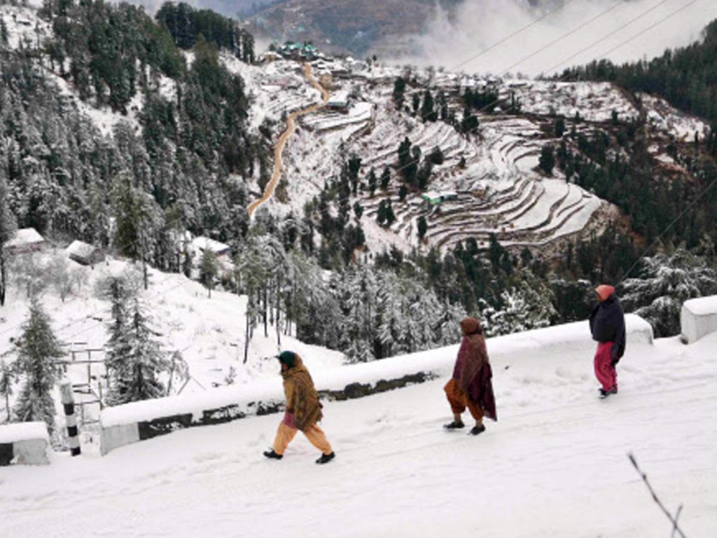 Snowfall in Narkanda, Shimla