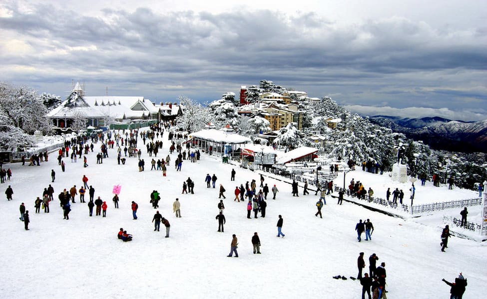 Center of tourist in Shimla the Ridge