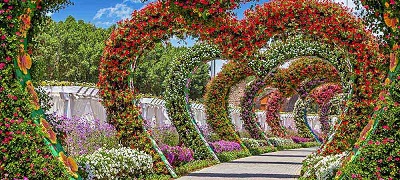 Umbrella Roof of Dubai Miracle Garden